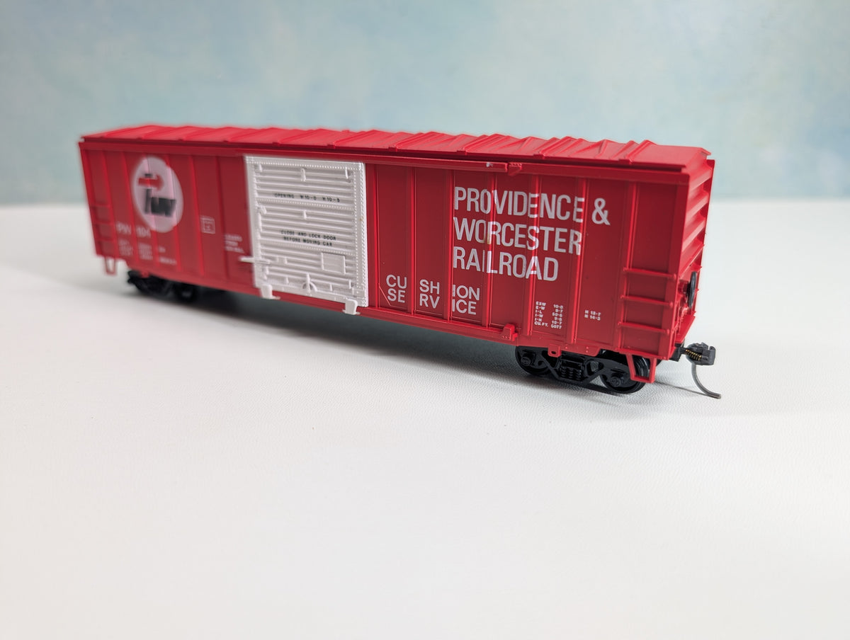 USED Athearn HO Scale 50' ACF Box Car Providence and Worcester Railroad PW #104 Bev-Bel