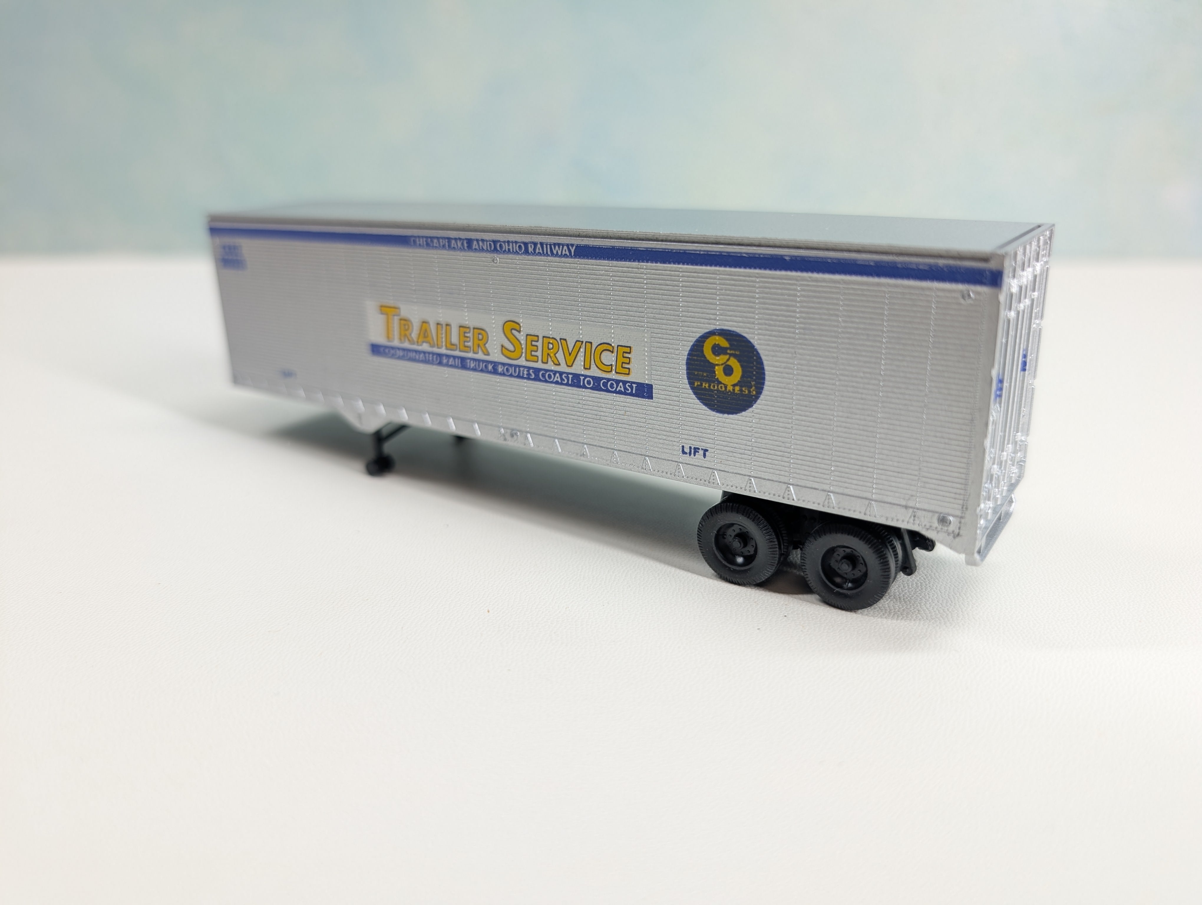 USED Athearn HO Scale 40' Trailer Chesapeake and Ohio C&OZ #202313