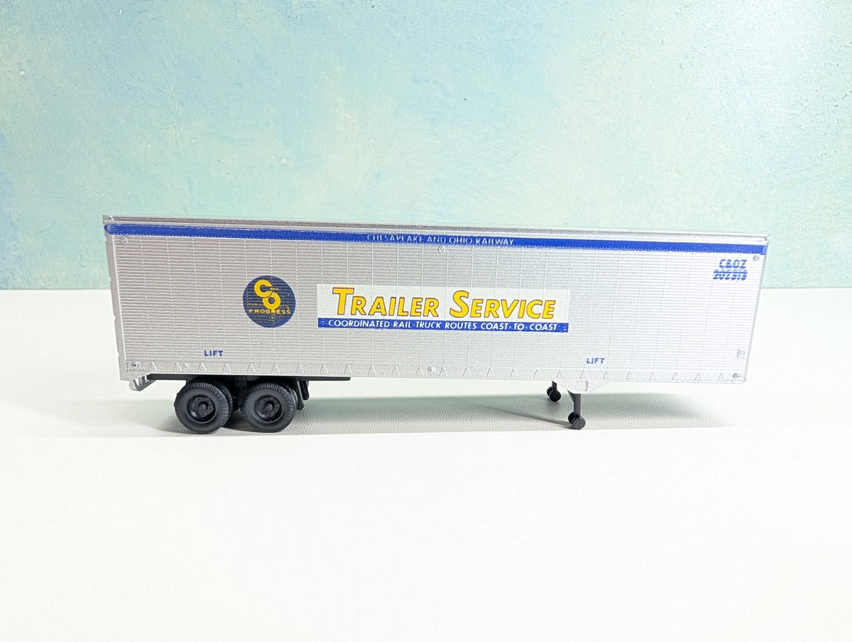 USED Athearn HO Scale 40' Trailer Chesapeake and Ohio C&OZ #202313