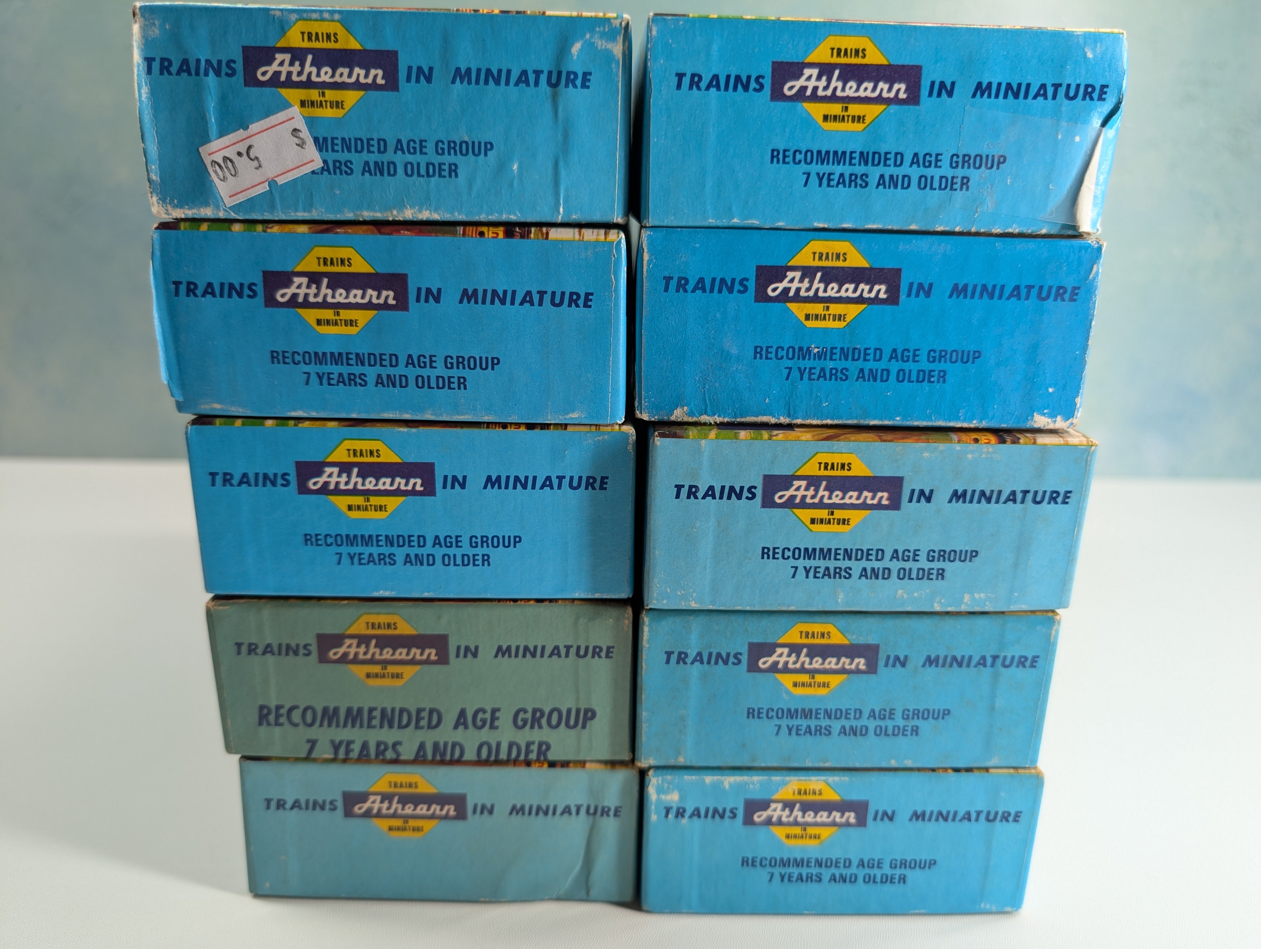 USED Athearn HO Scale Lot of Empty Train Boxes for Storage (10 pcs)