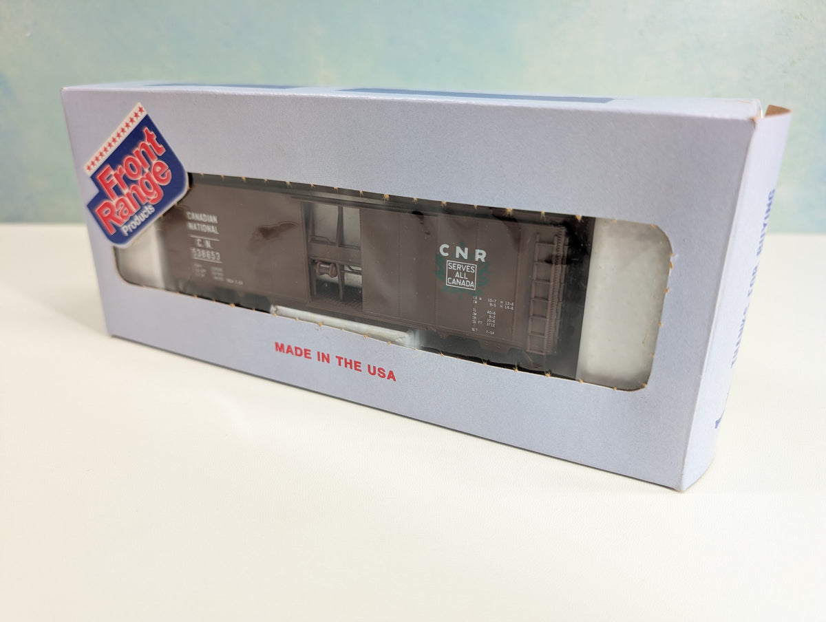 USED Front Range Products HO Scale 40' Box Car Canadian National CN #538653 KIT