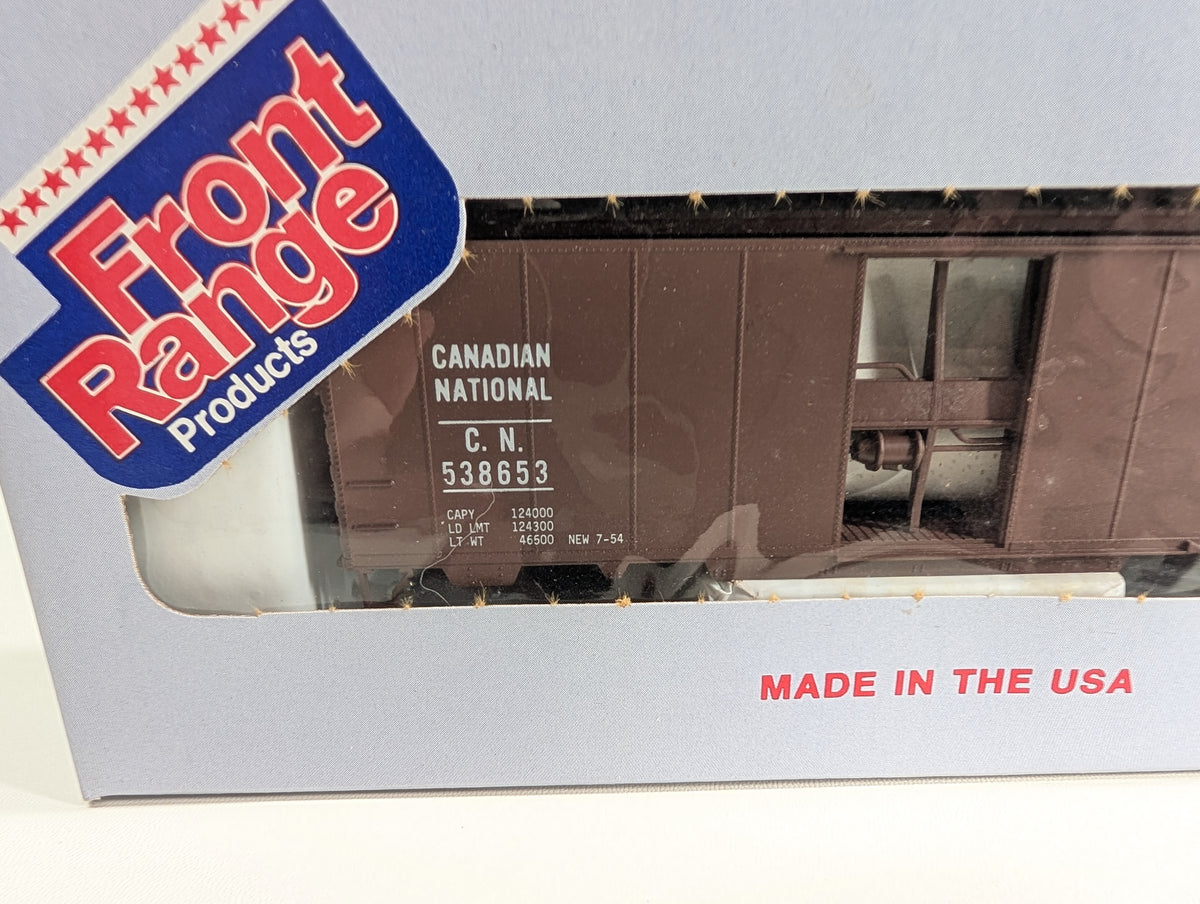 USED Front Range Products HO Scale 40' Box Car Canadian National CN #538653 KIT