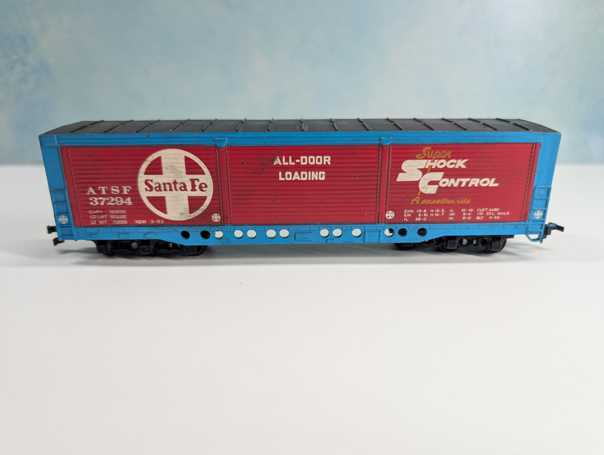 USED Bachmann HO Scale All Door Box Car Santa Fe ATSF #37294