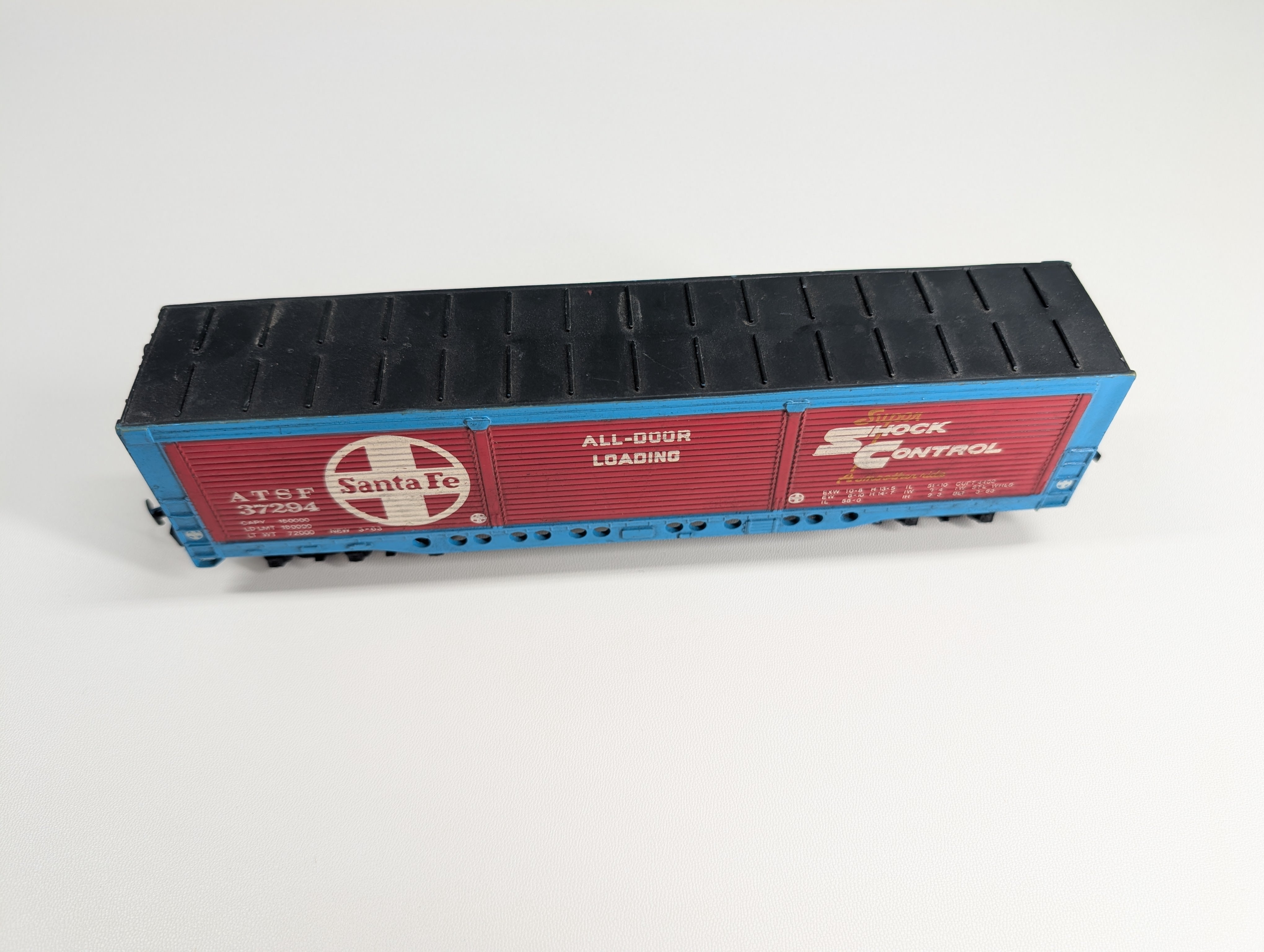 USED Bachmann HO Scale All Door Box Car Santa Fe ATSF #37294