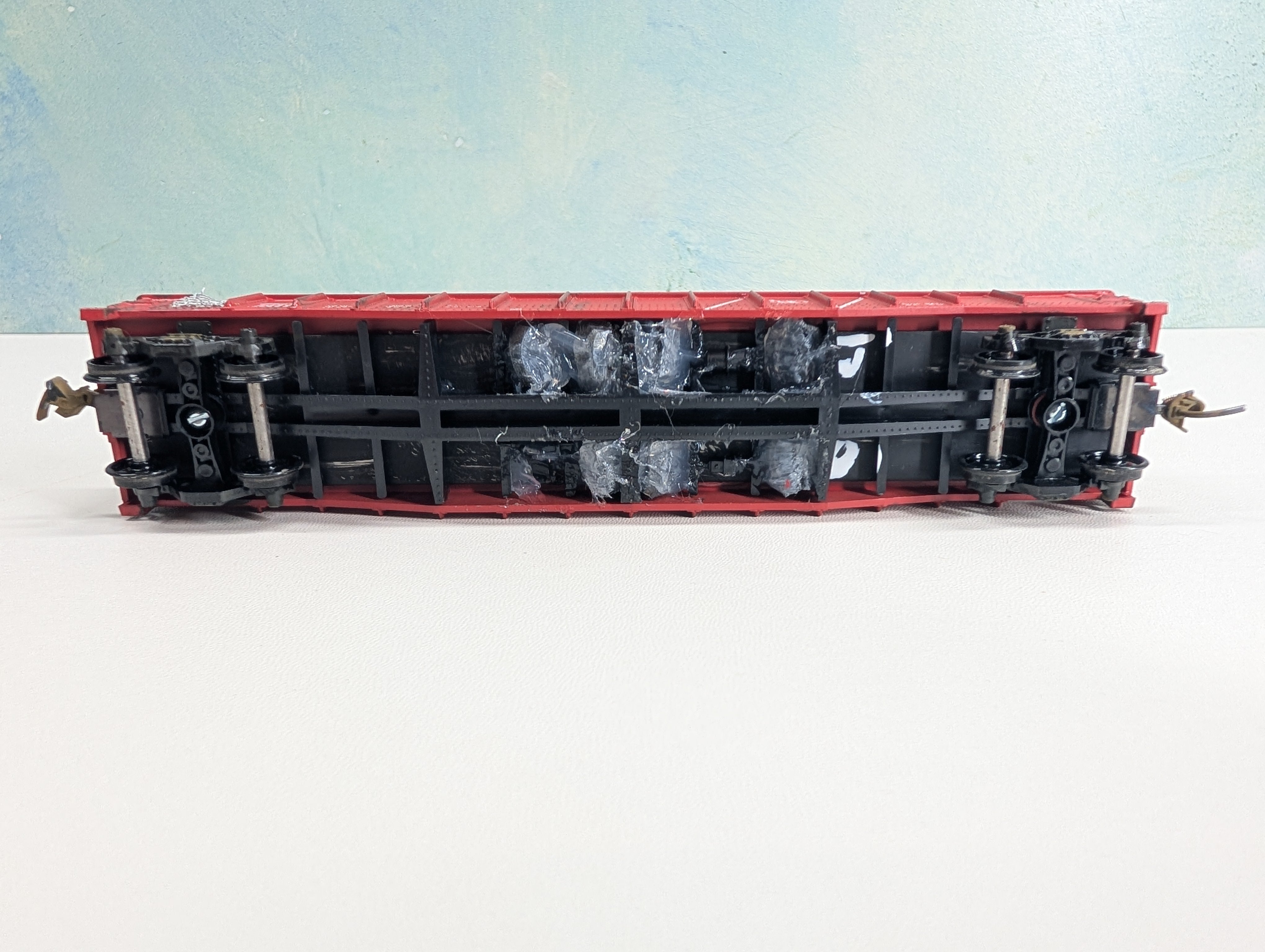 USED Athearn HO Scale Custom 50' Excursion Gondola w/ Passengers CNJ #8031