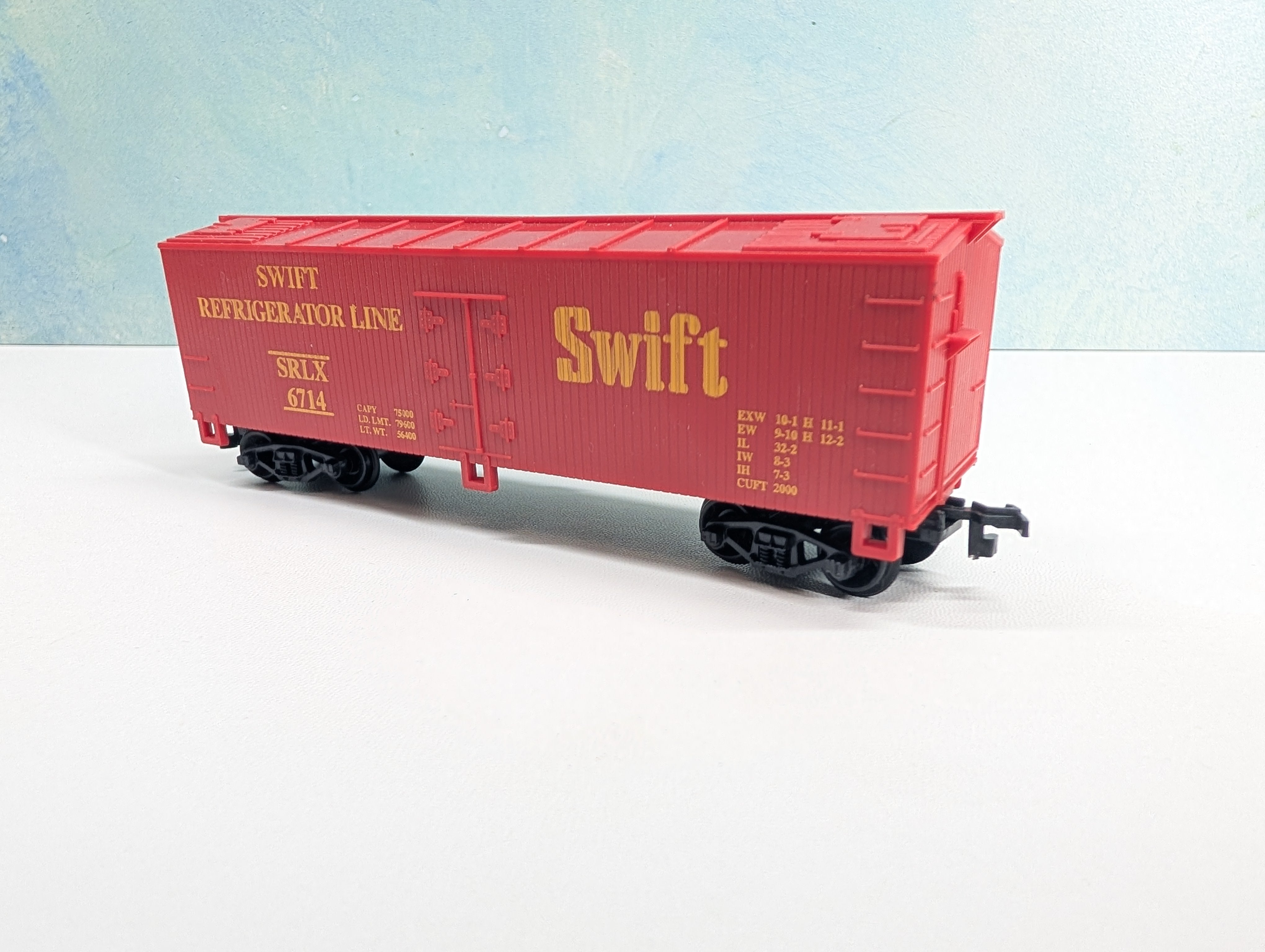 USED Life-Like HO Scale Wood Reefer Swift Refrigerator Line SRLX #6714