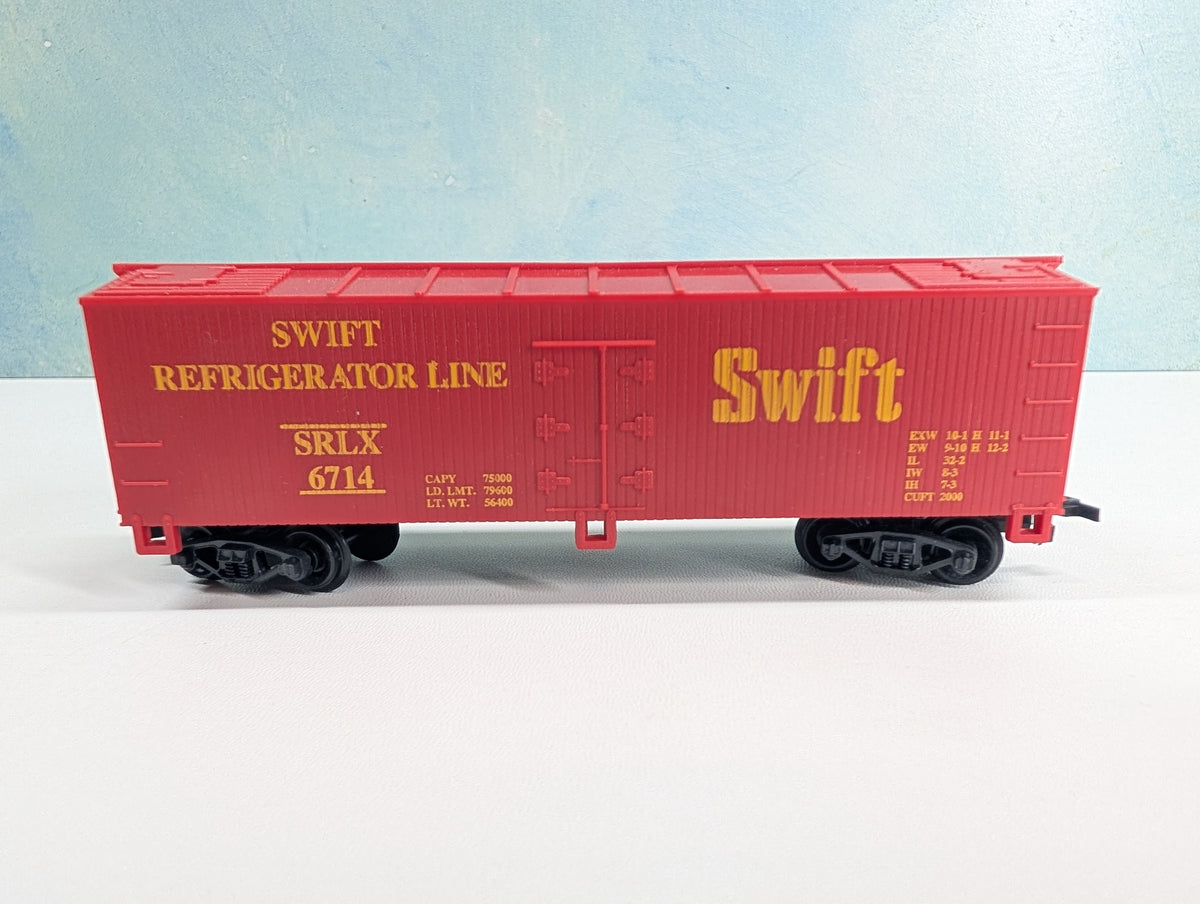 USED Life-Like HO Scale Wood Reefer Swift Refrigerator Line SRLX #6714