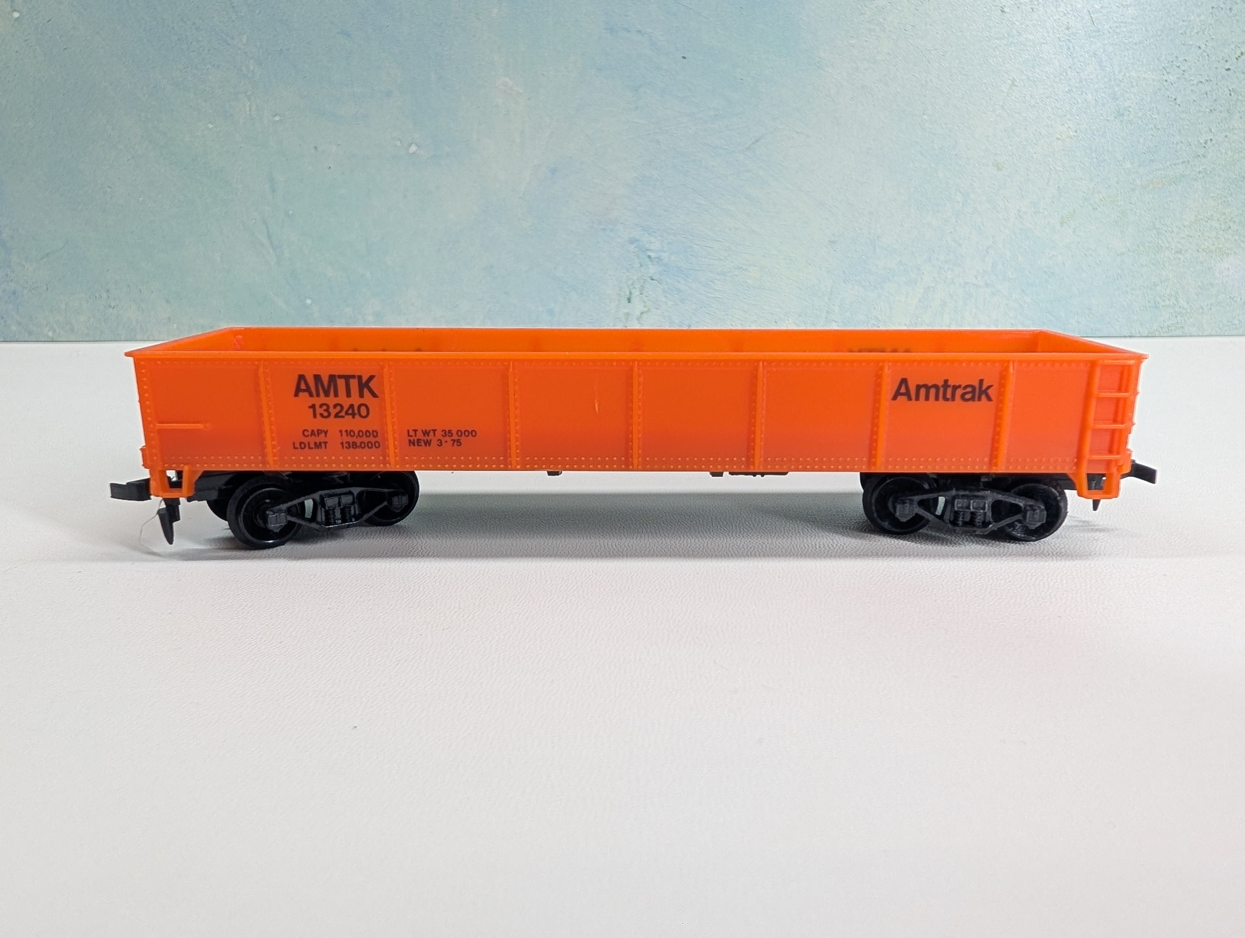 USED Life-Like HO Scale Gondola Amtrak AMTK #13240