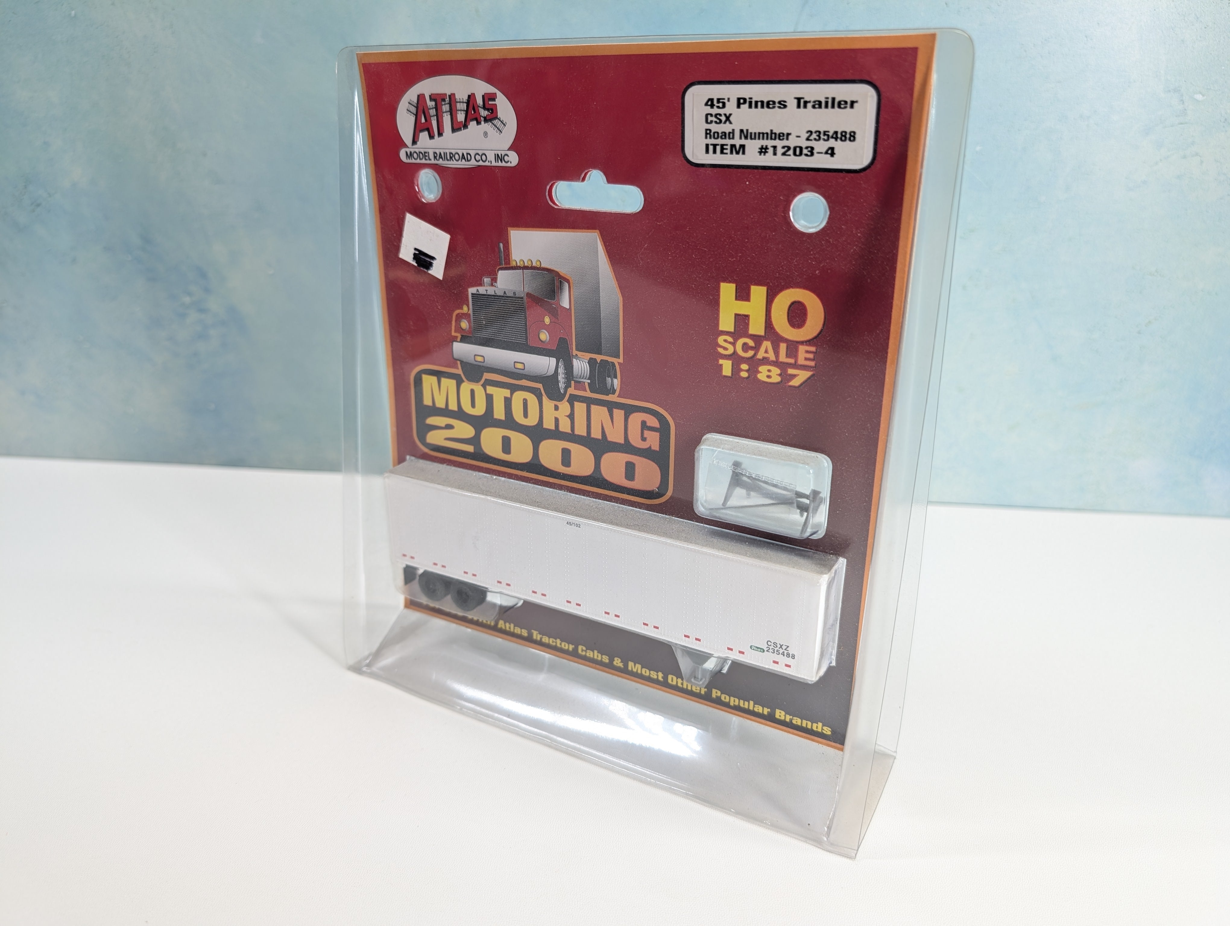 Atlas #1203-4 HO Scale 45' Pines Trailer CSXZ #235488