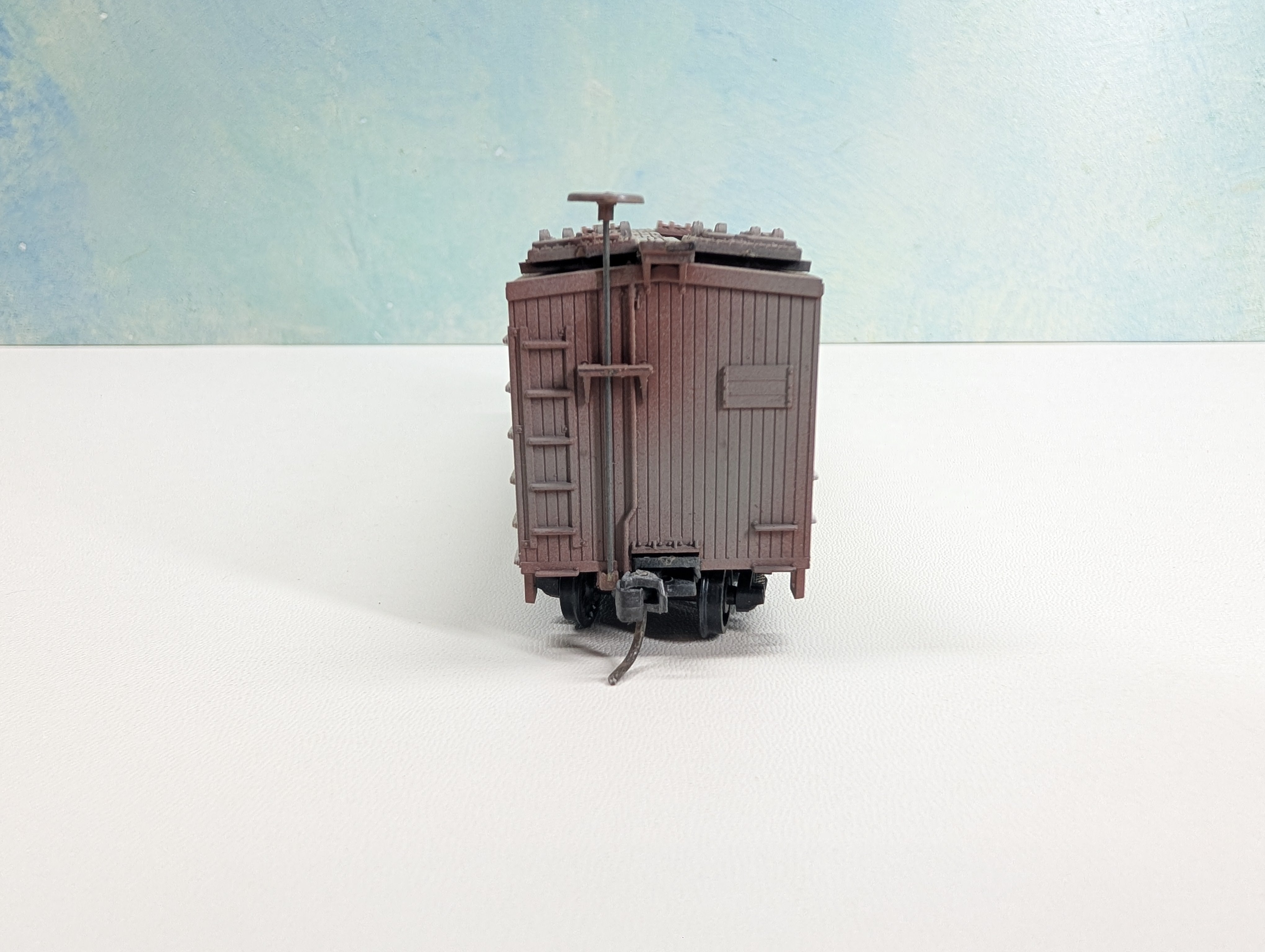 USED TRAIN MINIATURE HO Scale Weathered Wood Reefer St. Louis Refrigerator Car SLRX #3192