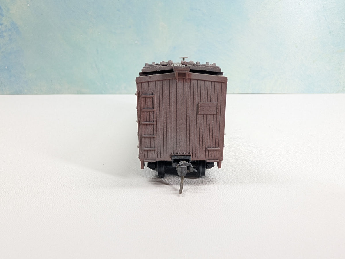 USED TRAIN MINIATURE HO Scale Weathered Wood Reefer St. Louis Refrigerator Car SLRX #3192