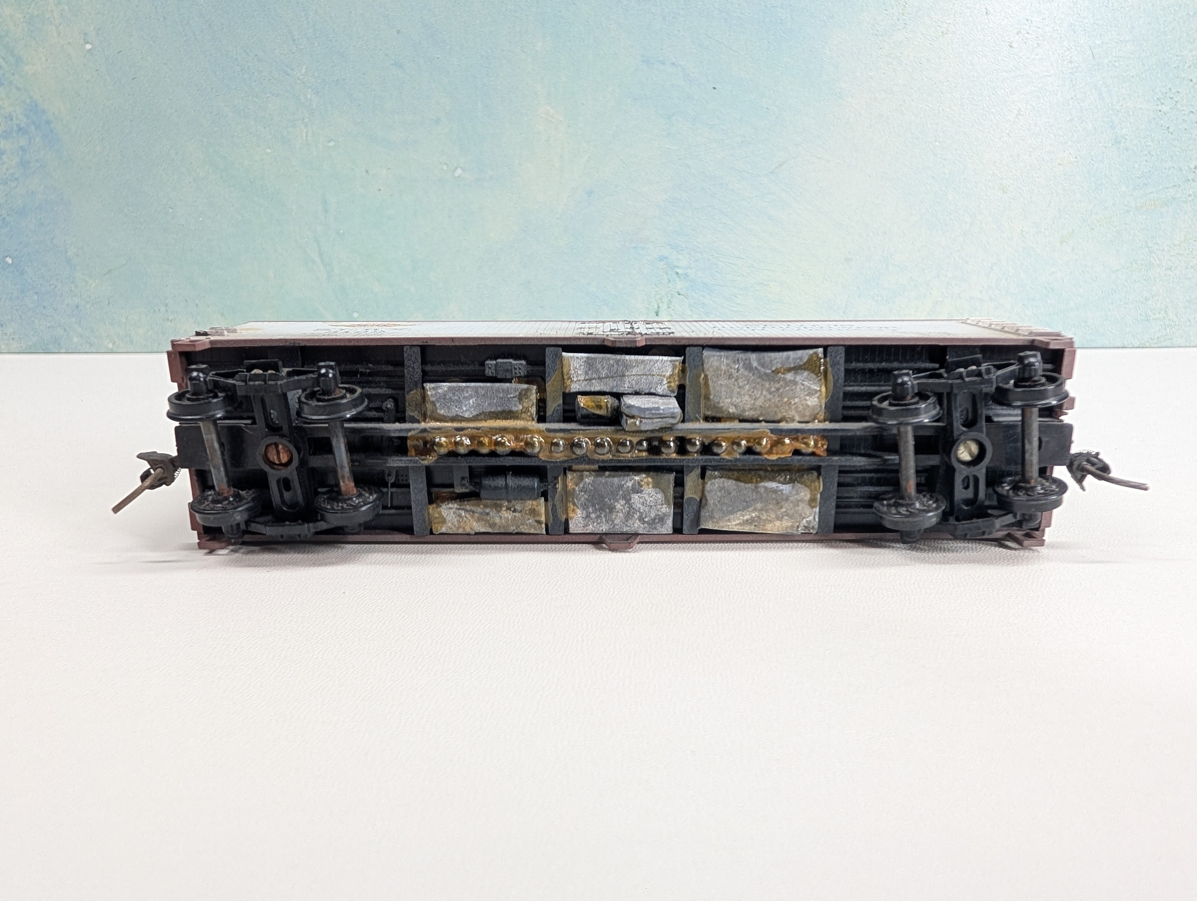 USED TRAIN MINIATURE HO Scale Weathered Wood Reefer St. Louis Refrigerator Car SLRX #3192