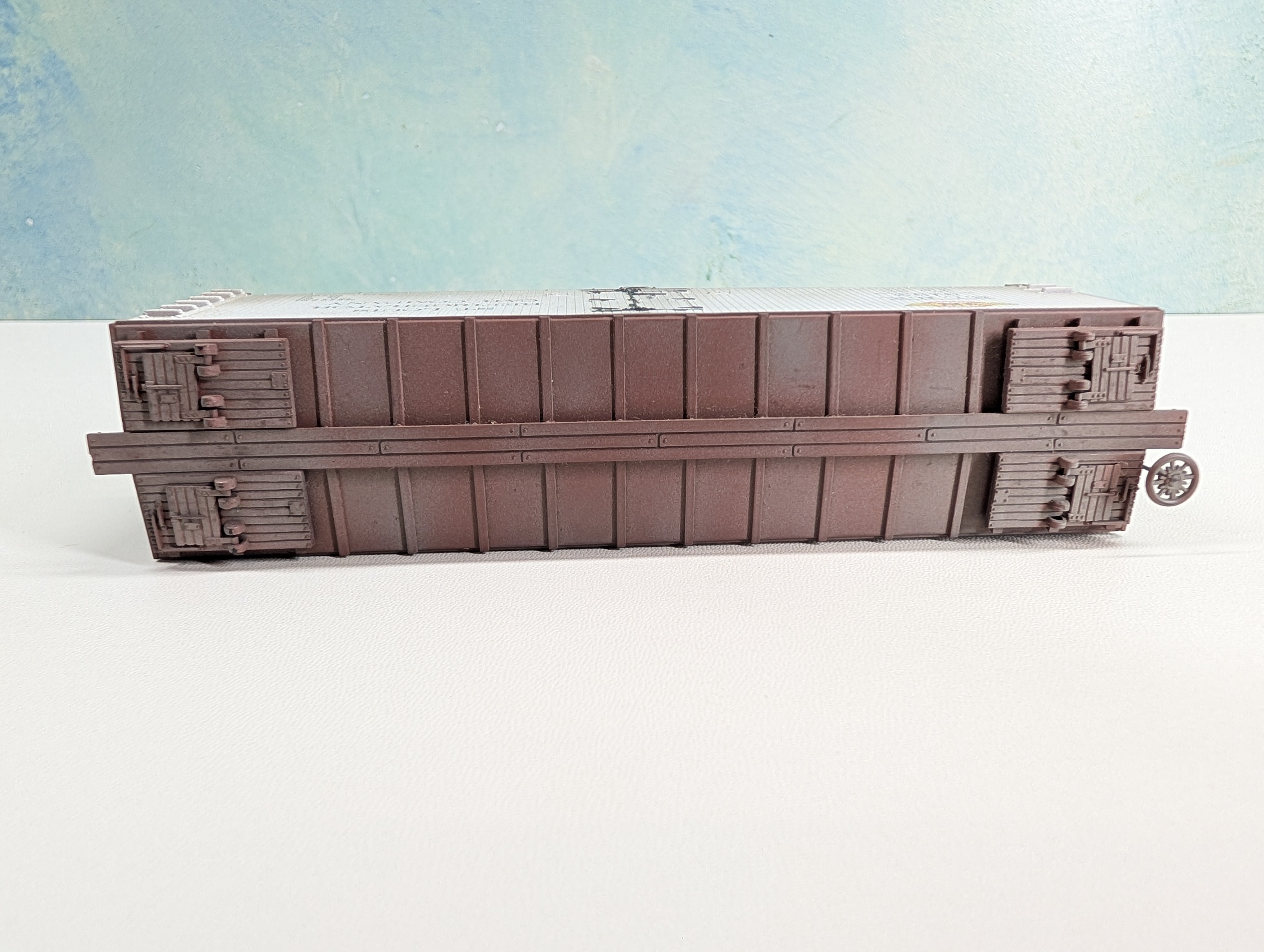USED TRAIN MINIATURE HO Scale Weathered Wood Reefer St. Louis Refrigerator Car SLRX #3192