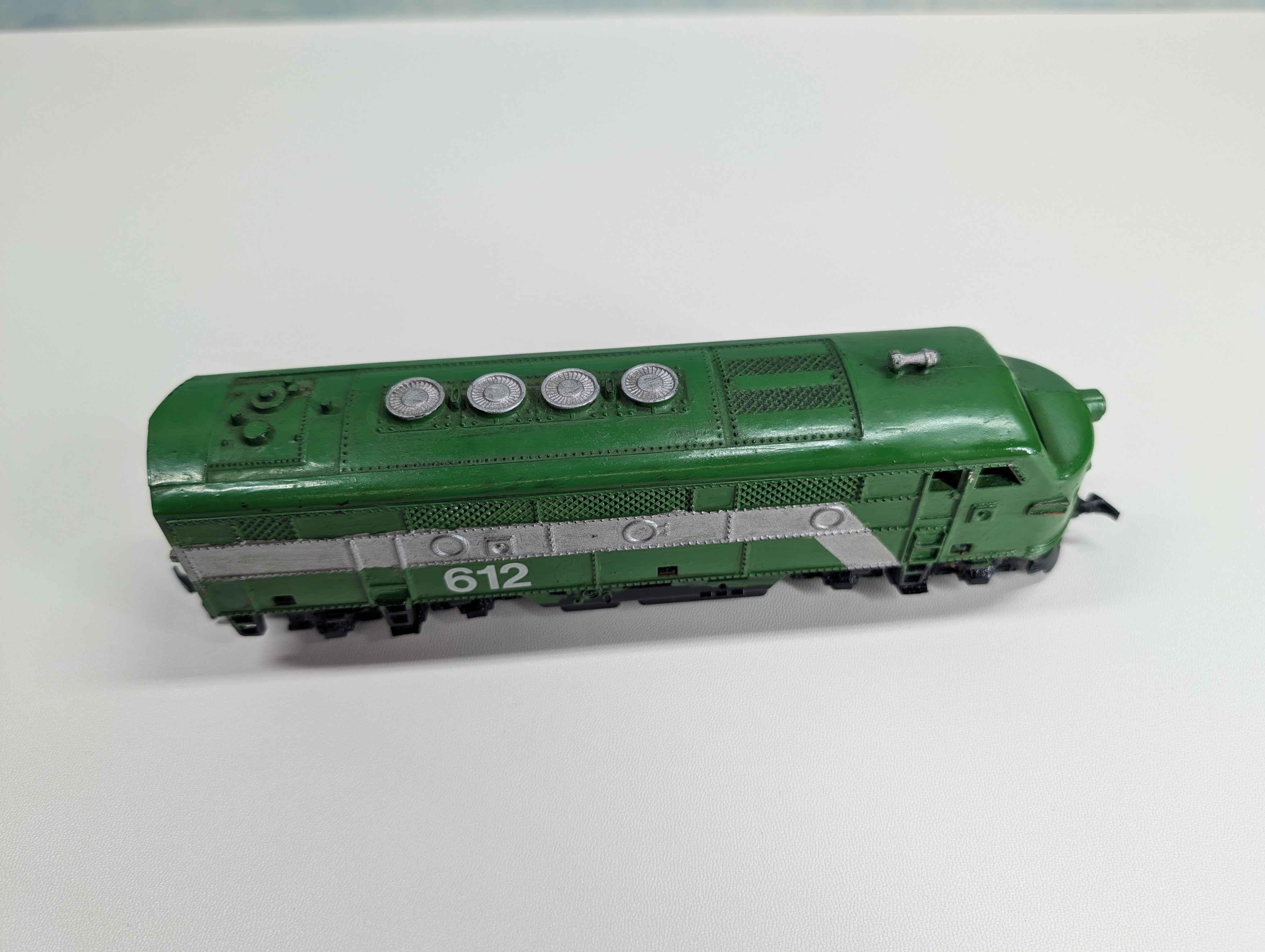 USED MARX HO Scale Diesel Locomotive Burlington Northern #612 Custom - Tested! DC