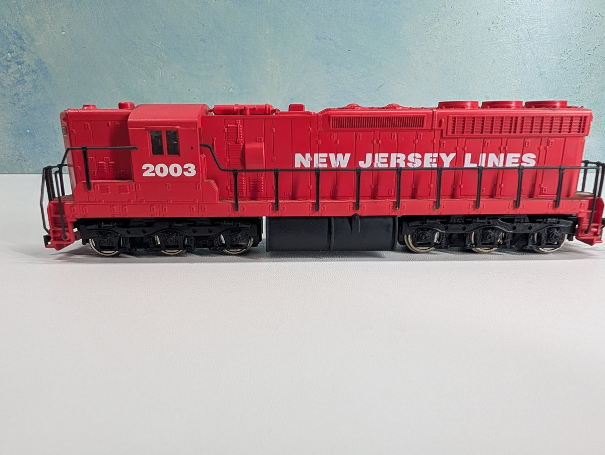 USED HO Scale High Nose Diesel Locomotive New Jersey Lines #2003 Runs Great! DC