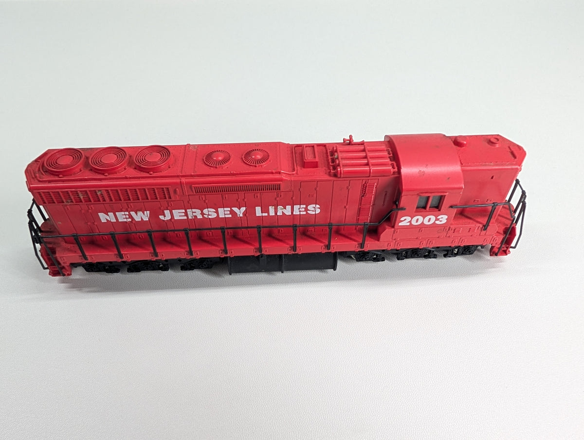 USED HO Scale High Nose Diesel Locomotive New Jersey Lines #2003 Runs Great! DC