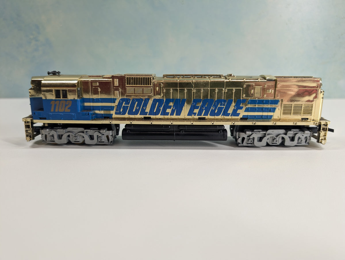 USED Tyco HO Scale Alco C630 Diesel Locomotive Golden Eagle #1102 Tested! DC