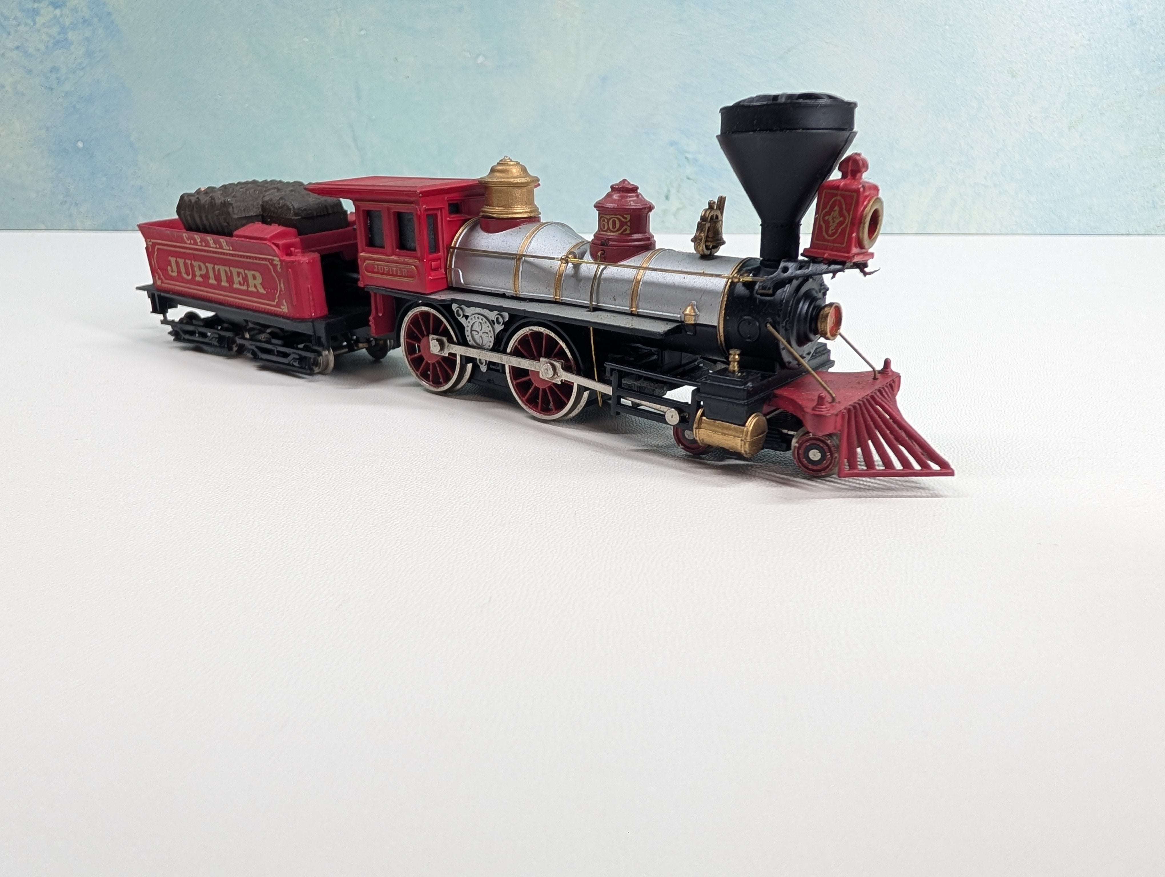 USED Bachmann HO Scale 4-4-0 Steam Engine w/ Tender Jupiter #60 Tested! DC