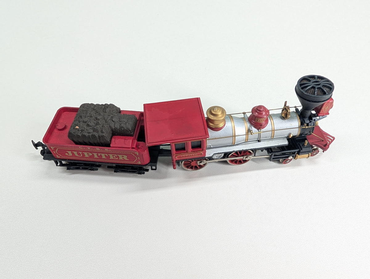 USED Bachmann HO Scale 4-4-0 Steam Engine w/ Tender Jupiter #60 Tested! DC