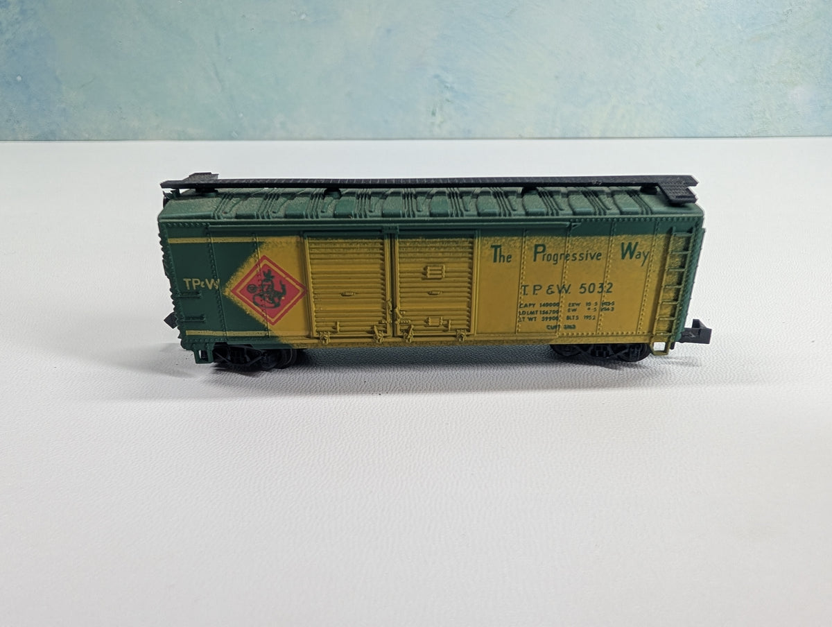 USED Atlas 2288 N Scale 40' DD Box Car Toledo Peoria and Western TPW #5032