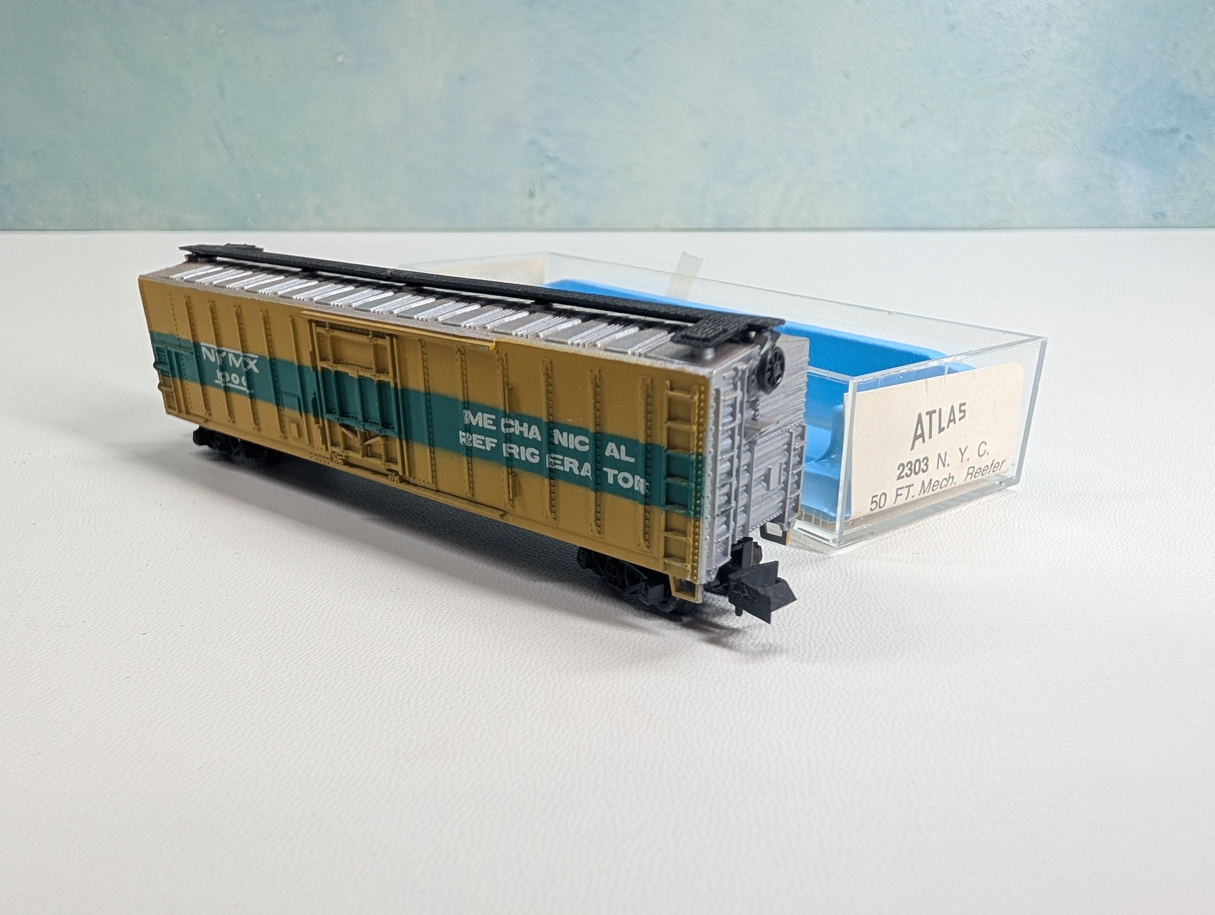 USED Atlas 2303 N Scale 50' Mechanical Reefer NYMX #1000