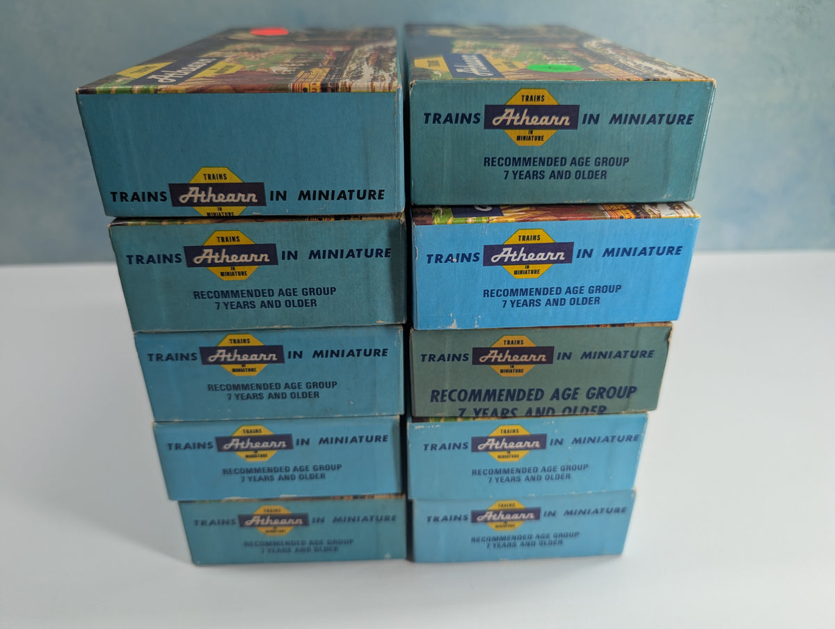 USED Athearn HO Scale Lot of Empty Train Boxes for Storage (10 pcs)