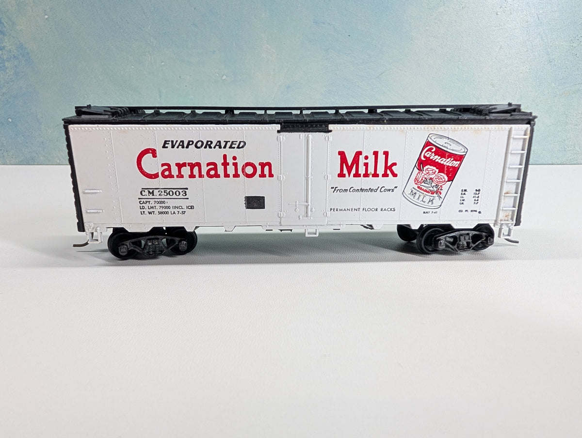 USED Athearn HO Scale 40' Reefer Box Car Carnation Milk CM #25003