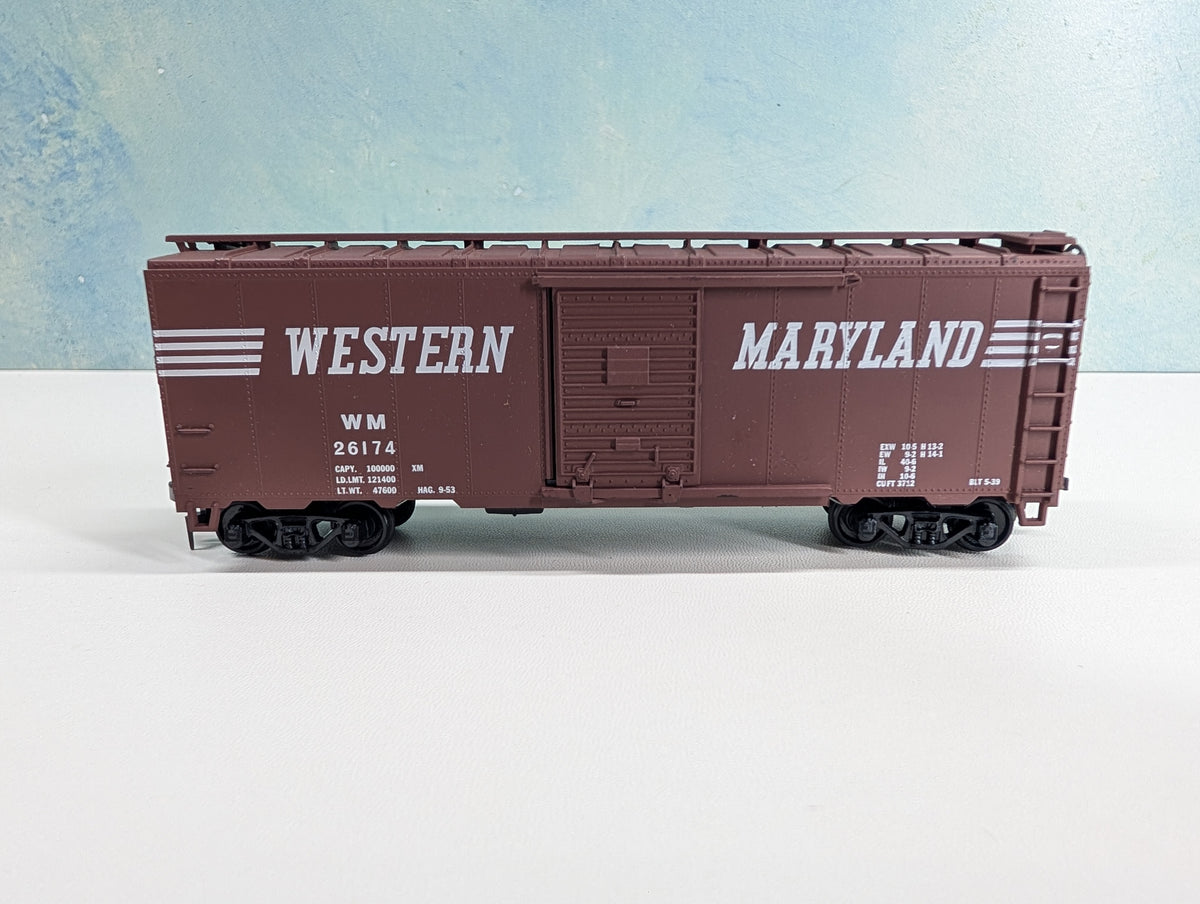 USED Athearn HO Scale 40' Box Car Western Maryland WM #26174 Bev-Bel Collector's Corner