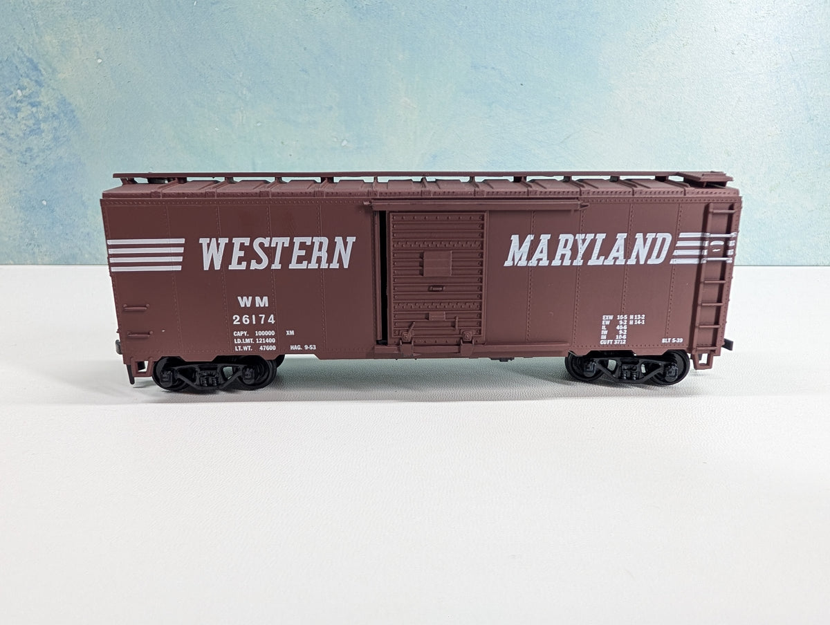 USED Athearn HO Scale 40' Box Car Western Maryland WM #26174 Bev-Bel Collector's Corner