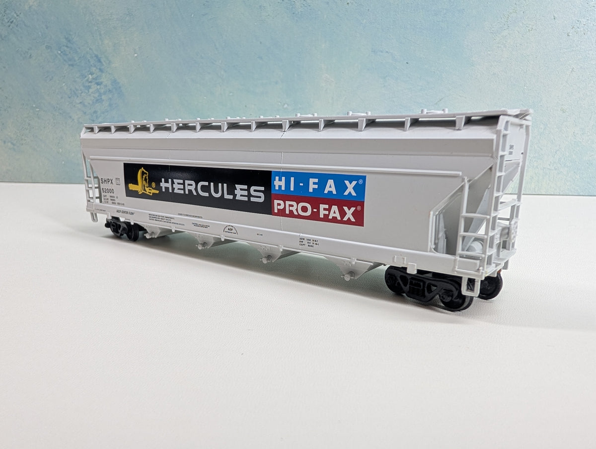 USED Athearn HO Scale ACF Centerflow Hopper Hercules SHPX #52000 Metal Wheels