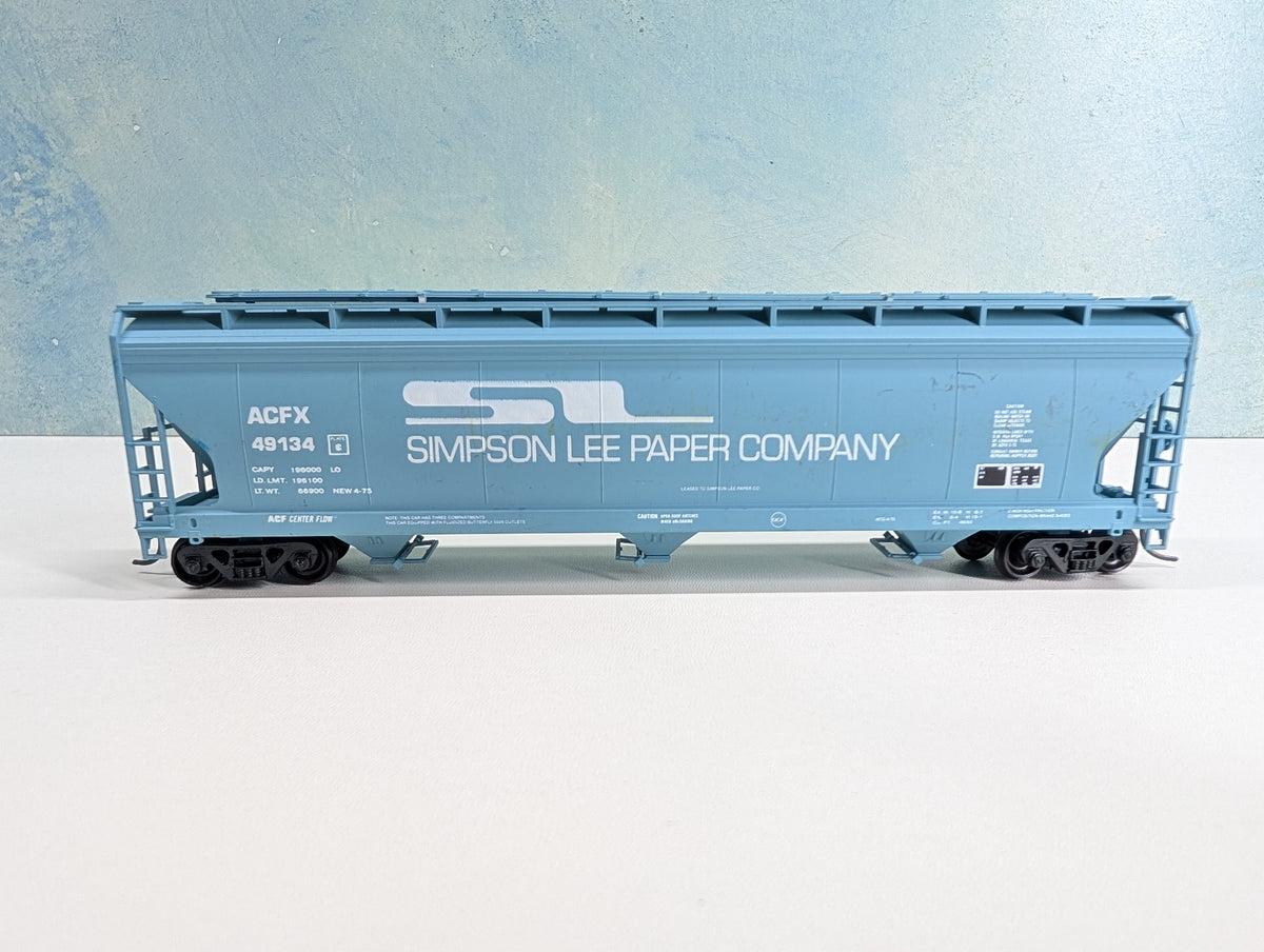 USED Accurail HO Scale ACF Centerflow Hopper Simpson Lee Paper Company ACFX #49134
