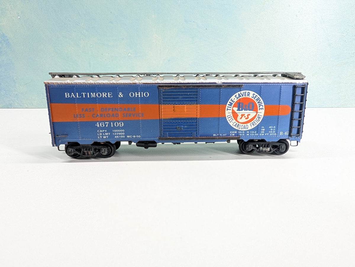 USED Varney HO Scale 40' Box Car Baltimore and Ohio B&O #467109