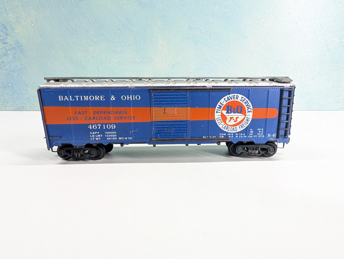 USED Varney HO Scale 40' Box Car Baltimore and Ohio B&O #467109