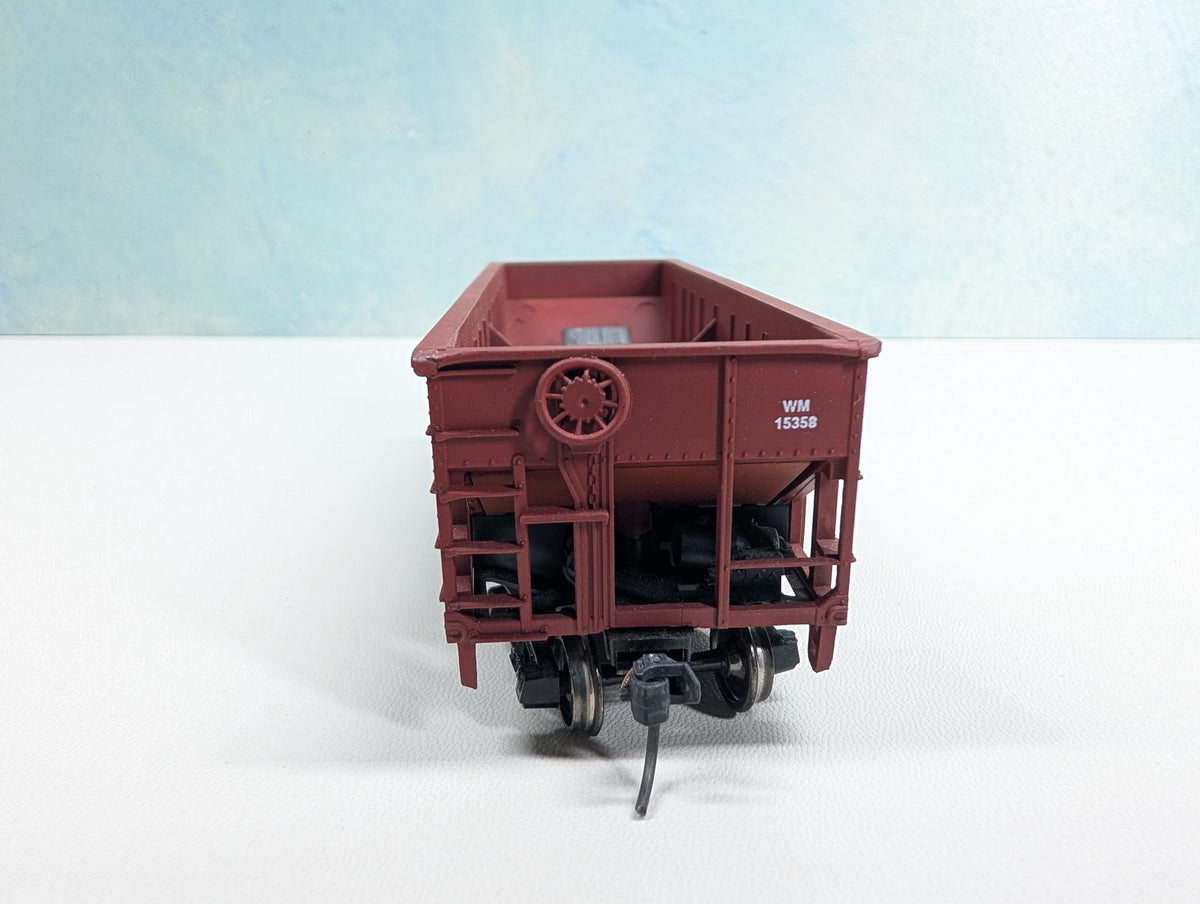 USED Stewart Hobbies HO Scale 2 Bay Hopper Western Maryland WM #15358 Metal Wheels