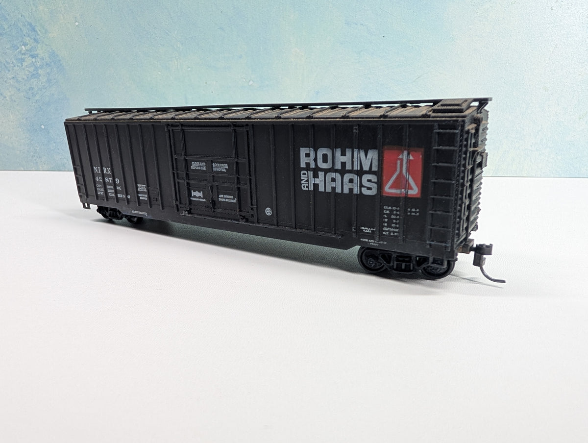USED Athearn HO Scale 50' Box Car Rohm and Haas NIRX #42879