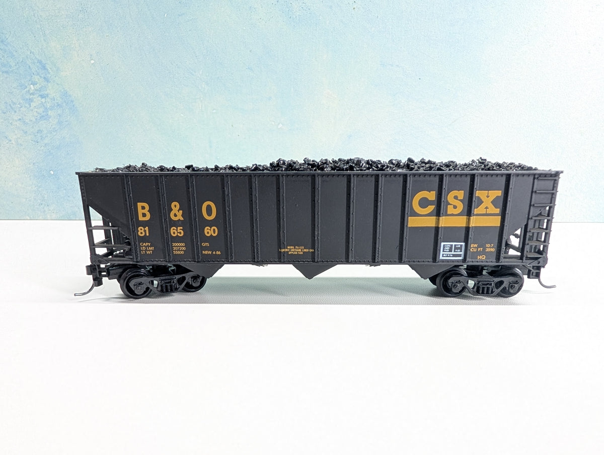 USED HO Scale Coal Hopper w/ Load CSX B&O #816560