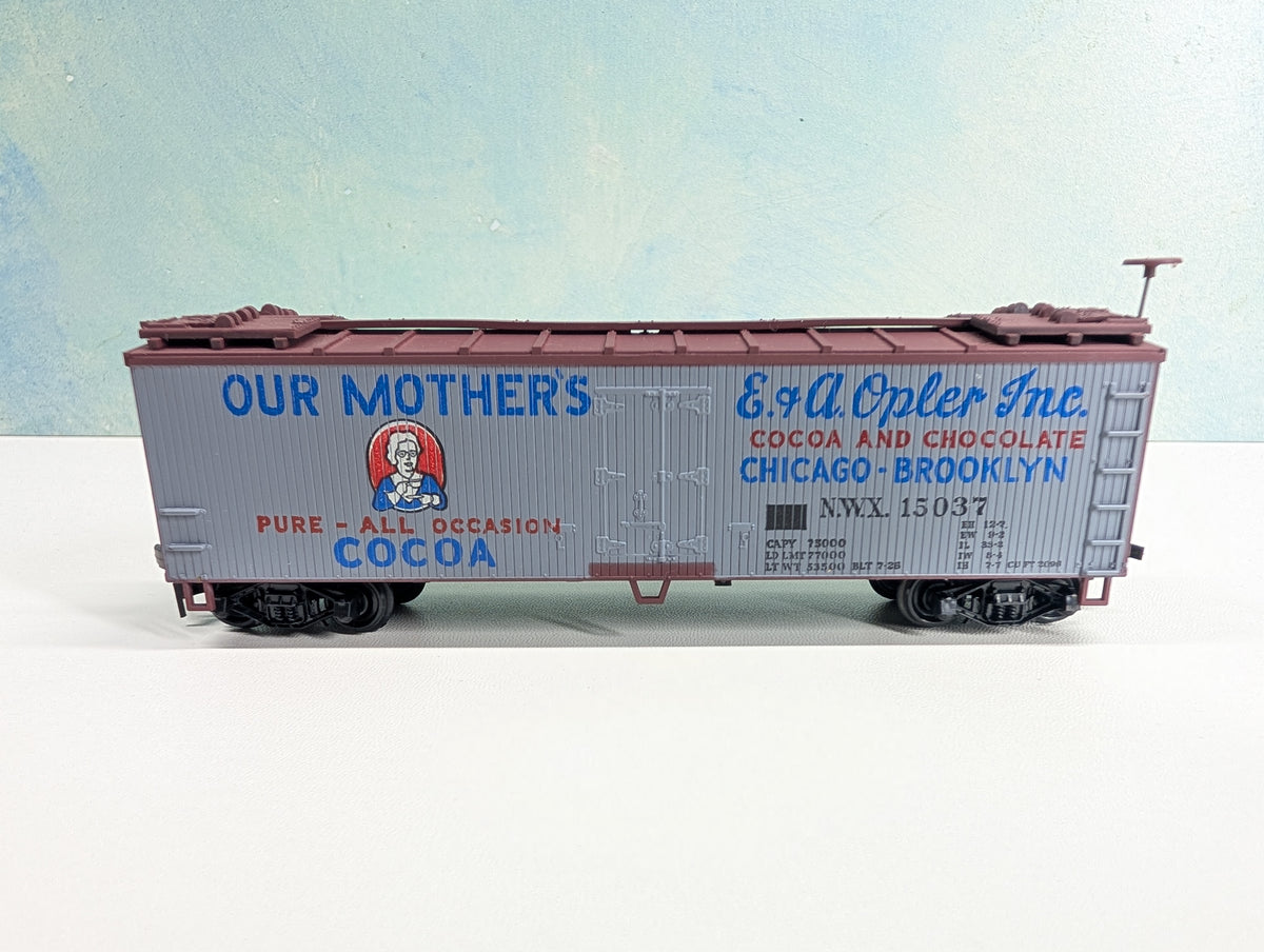 USED TRAIN MINIATURE HO Scale Billboard Reefer Our Mother's Cocoa NWX #15037