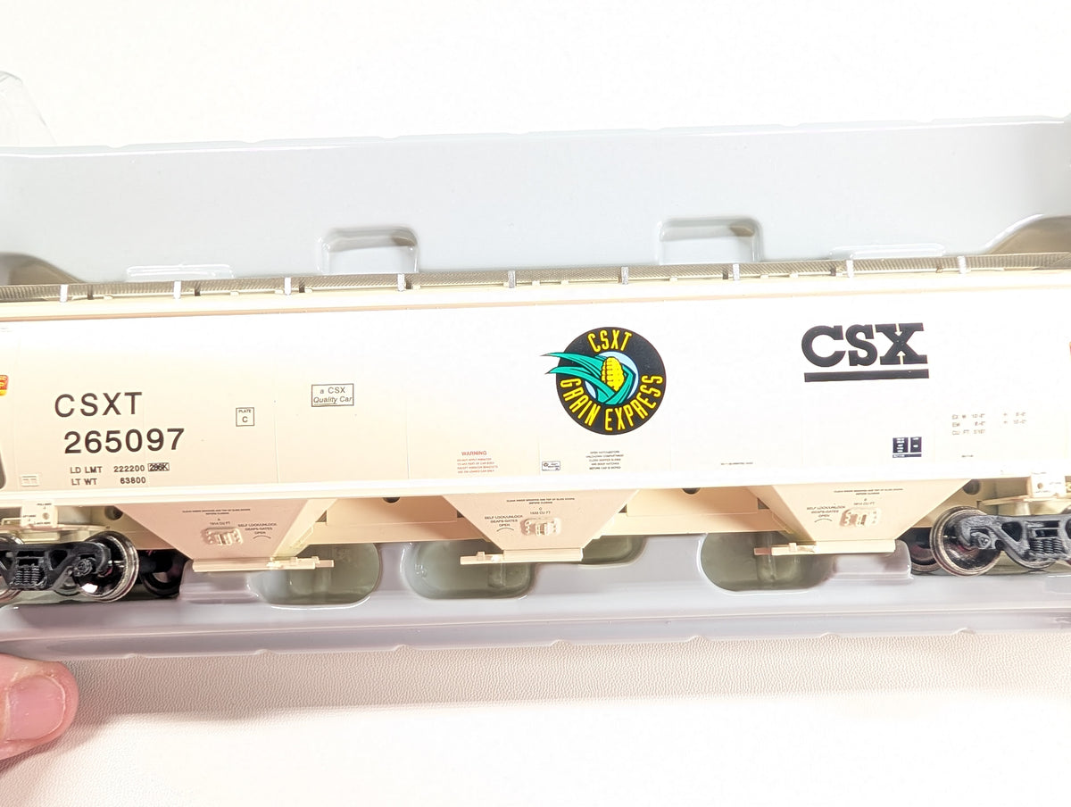 USED Athearn Genesis G4257 HO Scale Trinity Covered Hopper CSX #265097