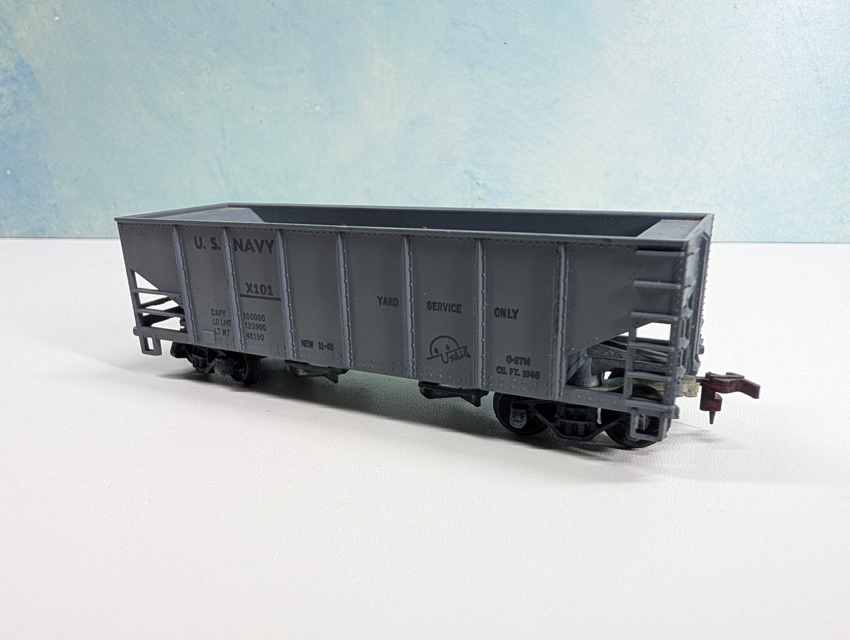 USED Tyco HO Scale Operating Hopper US Navy #X101