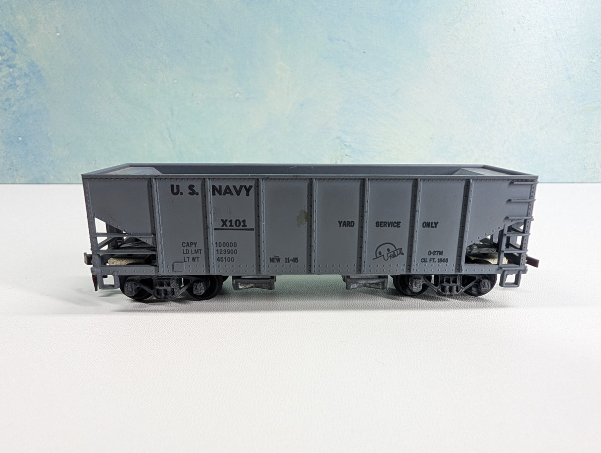 USED Tyco HO Scale Operating Hopper US Navy #X101