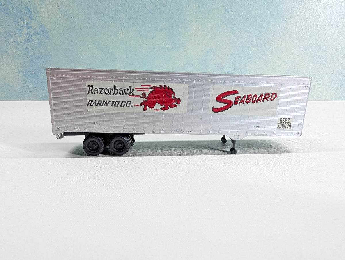 USED Athearn HO Scale 40' Trailer Seaboard RSBZ #706094 Razorback