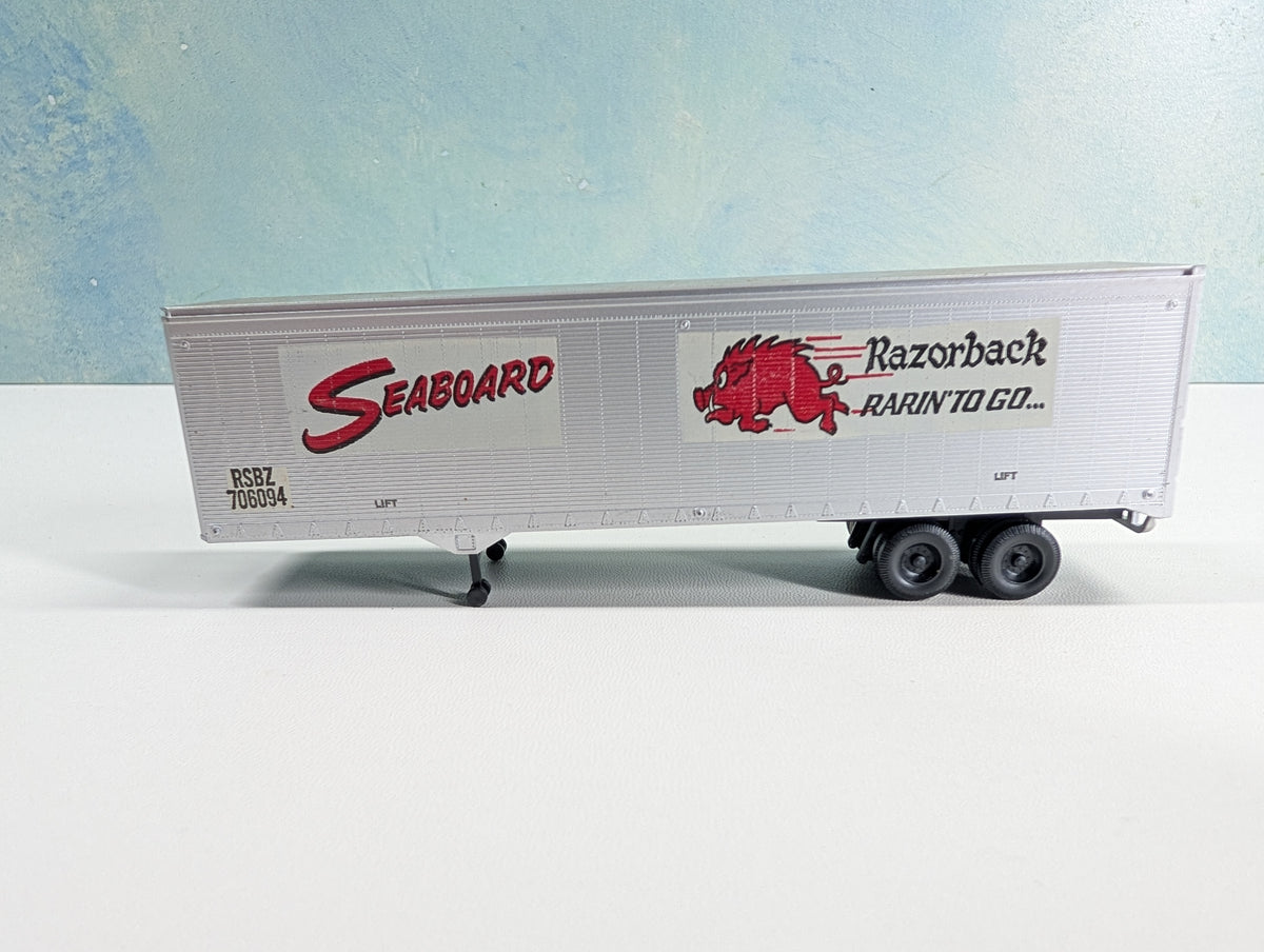 USED Athearn HO Scale 40' Trailer Seaboard RSBZ #706094 Razorback