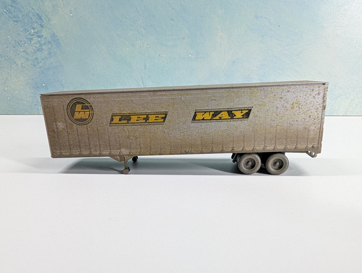 USED Athearn HO Scale 40' Trailer Lee Way #1544 Weathered