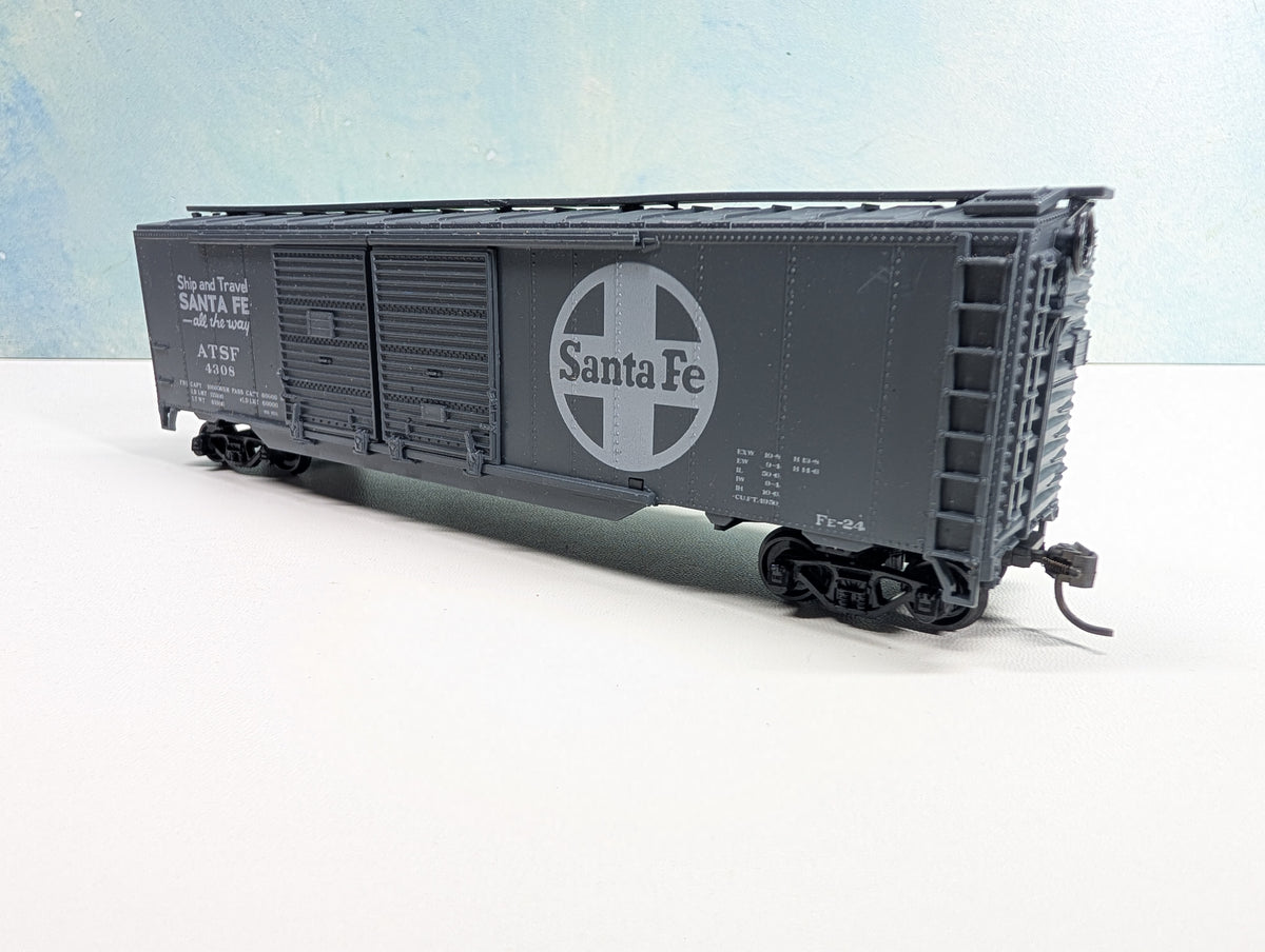 USED Athearn HO Scale 50' DD Box Car Santa Fe ATSF #4308