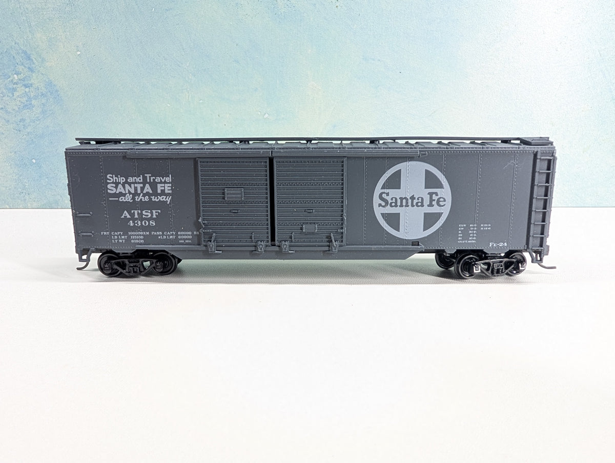USED Athearn HO Scale 50' DD Box Car Santa Fe ATSF #4308