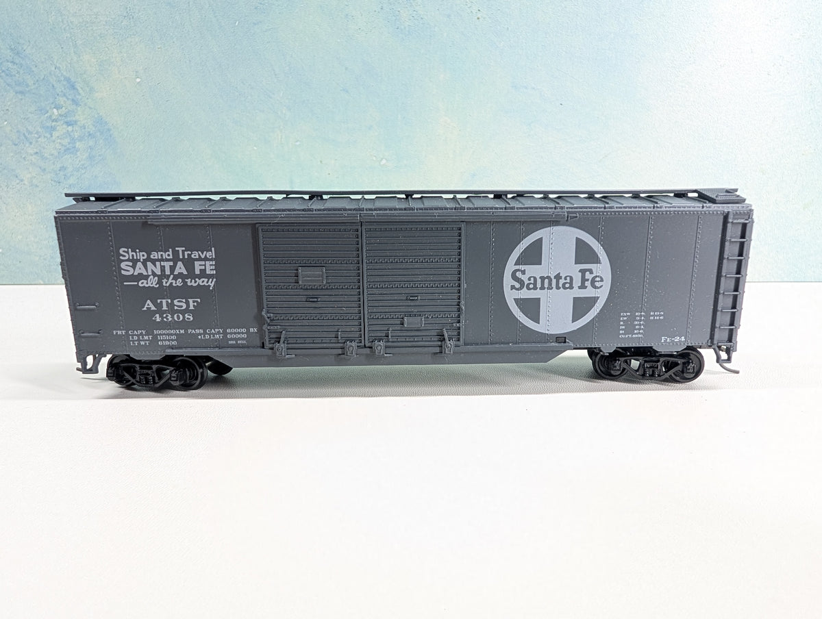 USED Athearn HO Scale 50' DD Box Car Santa Fe ATSF #4308