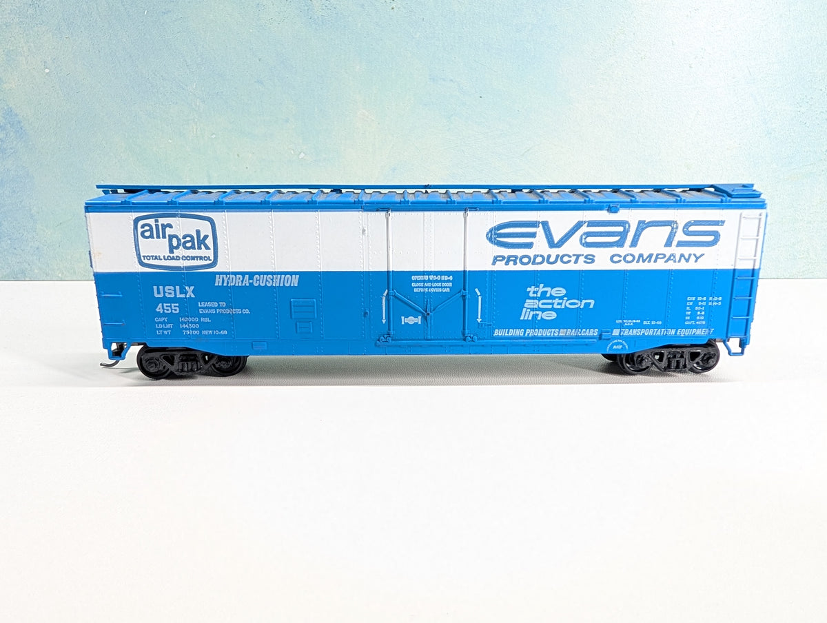 USED Athearn HO Scale 50' Box Car Evans USLX #455