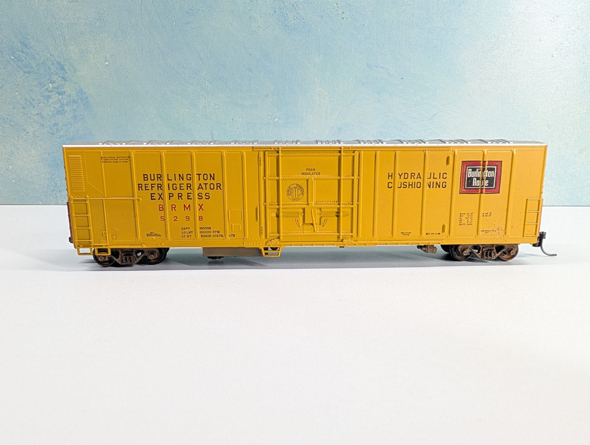USED Athearn HO Scale 56' Box Car Burlington BRMX #5298