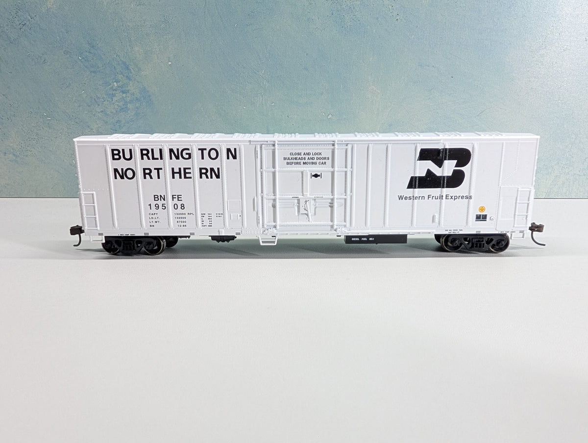 USED Athearn HO Scale 57' Mech Reefer Box Car Burlington Northern BNFE #19508