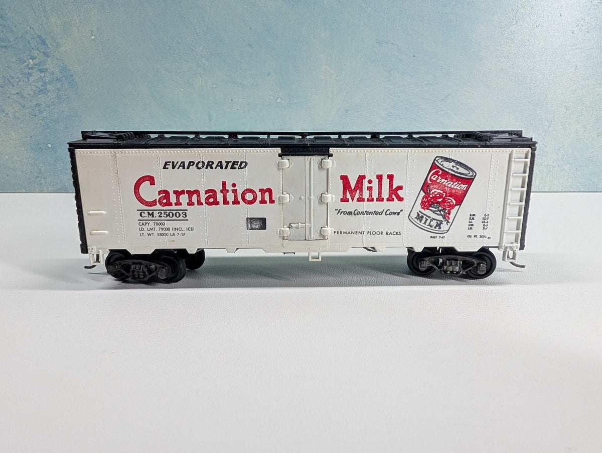 USED Athearn HO Scale 40' Box Car Carnation Milk CM #25003